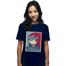 Load image into Gallery viewer, Shirts T-Shirts, Unisex / Small / Navy Omlette Du Fromage
