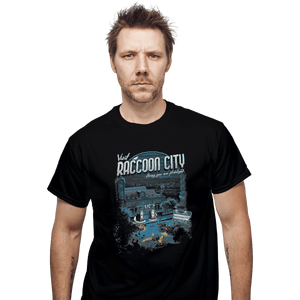 Shirts T-Shirts, Unisex / Small / Black Visit Raccoon City