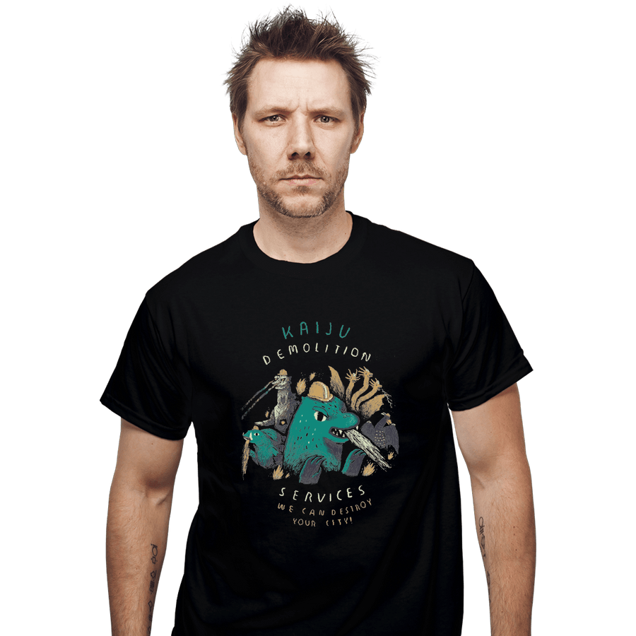 Shirts T-Shirts, Unisex / Small / Black Kaiju Demolition Services