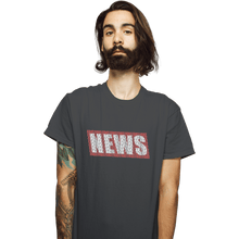 Load image into Gallery viewer, Shirts T-Shirts, Unisex / Small / Charcoal NEWS
