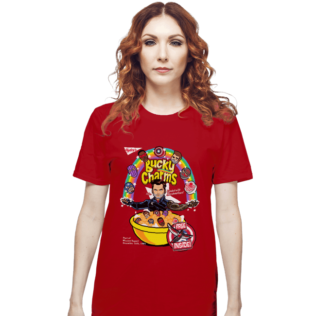 Shirts T-Shirts, Unisex / Small / Red Bucky Charms
