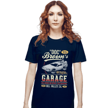 Load image into Gallery viewer, Shirts T-Shirts, Unisex / Small / Navy Doc Brown&#39;s Garage
