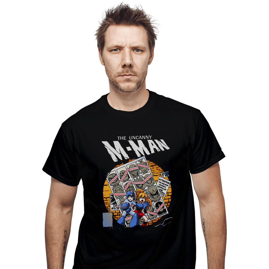 Shirts T-Shirts, Unisex / Small / Black The Uncanny M-Man