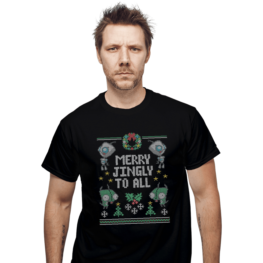 Shirts T-Shirts, Unisex / Small / Black Merry Jingly