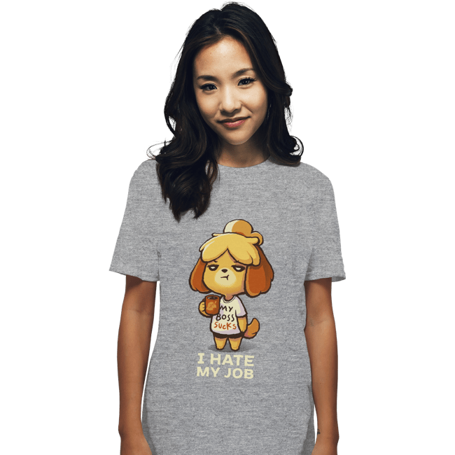 Shirts T-Shirts, Unisex / Small / Sports Grey Hate My Job
