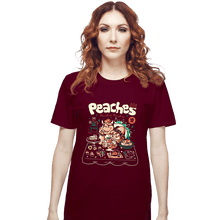 Load image into Gallery viewer, Daily_Deal_Shirts T-Shirts, Unisex / Small / Maroon Peaches Peaches Peaches
