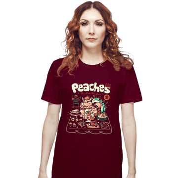 Daily_Deal_Shirts T-Shirts, Unisex / Small / Maroon Peaches Peaches Peaches