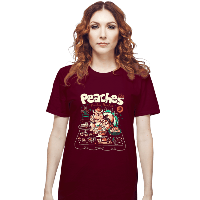 Daily_Deal_Shirts T-Shirts, Unisex / Small / Maroon Peaches Peaches Peaches