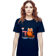 Load image into Gallery viewer, Daily_Deal_Shirts T-Shirts, Unisex / Small / Navy Panda Bus Stop
