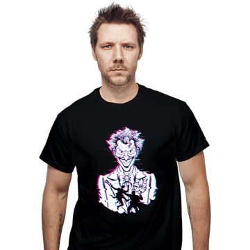 Secret_Shirts T-Shirts, Unisex / Small / Black Glitched Joker