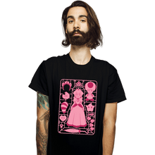 Load image into Gallery viewer, Daily_Deal_Shirts T-Shirts, Unisex / Small / Black Princess Peach Model Sprue
