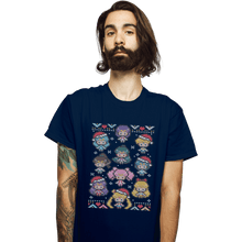 Load image into Gallery viewer, Shirts T-Shirts, Unisex / Small / Navy A Senshi Family Christmas
