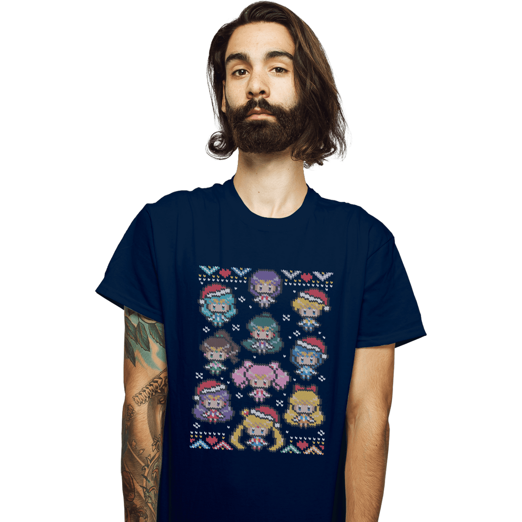 Shirts T-Shirts, Unisex / Small / Navy A Senshi Family Christmas