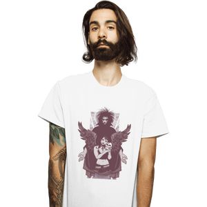 Shirts T-Shirts, Unisex / Small / White Death And Sandman