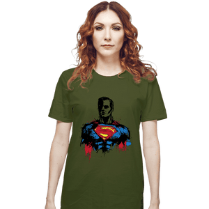 Shirts T-Shirts, Unisex / Small / Military Green Return Of Kryptonian