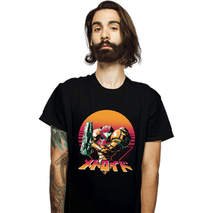Secret_Shirts T-Shirts, Unisex / Small / Black Retro Space Hunter
