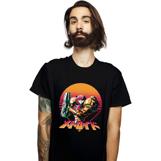 Secret_Shirts T-Shirts, Unisex / Small / Black Retro Space Hunter