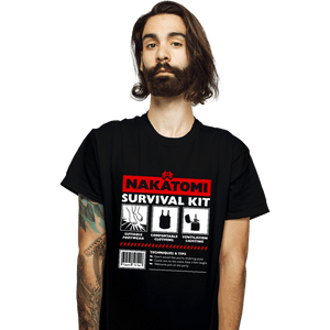 Daily_Deal_Shirts T-Shirts, Unisex / Small / Black Nakatomi Survival Kit