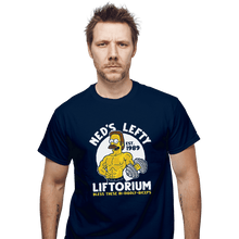 Load image into Gallery viewer, Shirts T-Shirts, Unisex / Small / Navy Ned&#39;s Lefty Liftorium

