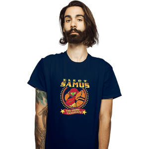 Shirts T-Shirts, Unisex / Small / Navy Elect Samus - The Prime Candidate