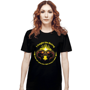 Shirts T-Shirts, Unisex / Small / Black I Fought The Fire Demon