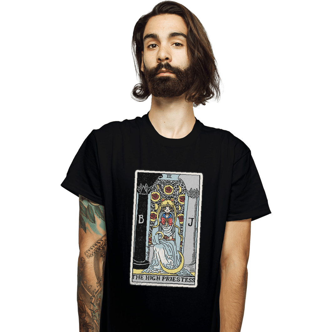 Shirts T-Shirts, Unisex / Small / Black The High Priestess