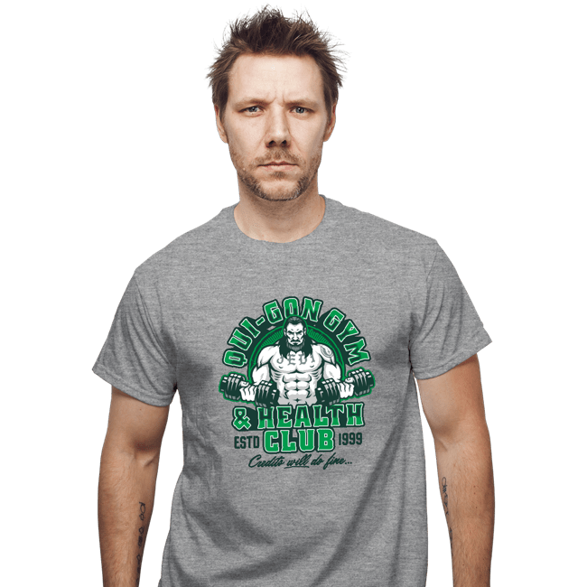 Daily_Deal_Shirts T-Shirts, Unisex / Small / Sports Grey Qui-Gon Gym