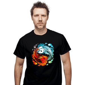 Shirts T-Shirts, Unisex / Small / Black Dragons of Fire And Water