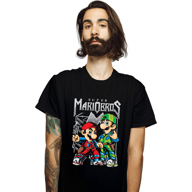 Daily_Deal_Shirts T-Shirts, Unisex / Small / Black Super Metal Bros