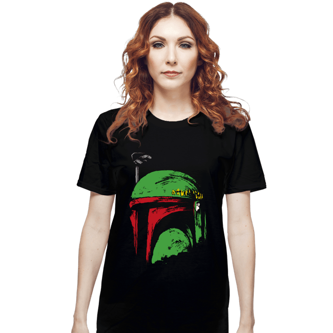 Shirts T-Shirts, Unisex / Small / Black Bounty Hunter Helmet