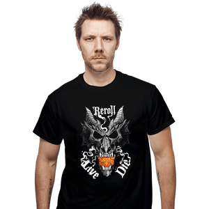 Daily_Deal_Shirts T-Shirts, Unisex / Small / Black Dragon Skull Dice