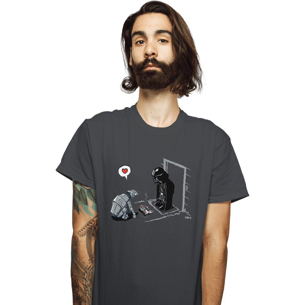 Shirts T-Shirts, Unisex / Small / Charcoal Cat-At's New Gift