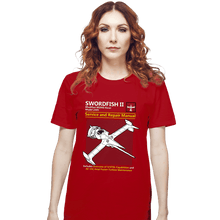 Load image into Gallery viewer, Secret_Shirts T-Shirts, Unisex / Small / Red Swordfish Repair
