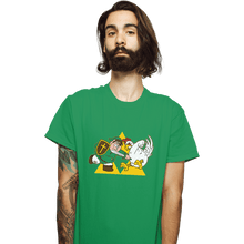 Load image into Gallery viewer, Shirts T-Shirts, Unisex / Small / Irish Green Hylian Guy
