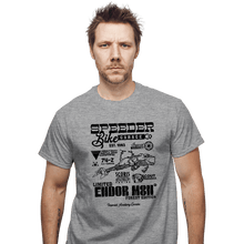 Load image into Gallery viewer, Daily_Deal_Shirts T-Shirts, Unisex / Small / Sports Grey Speeder Bike Garage
