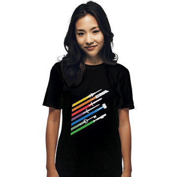 Shirts T-Shirts, Unisex / Small / Black Weapon Streaks