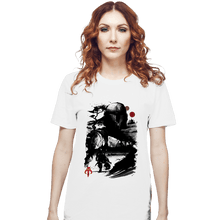 Load image into Gallery viewer, Daily_Deal_Shirts T-Shirts, Unisex / Small / White The Bounty Hunter In The desert Sumi-e
