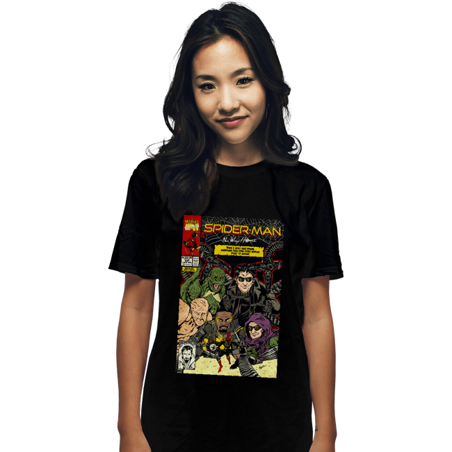 Secret_Shirts T-Shirts, Unisex / Small / Black No Way Home Comics