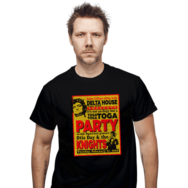 Secret_Shirts T-Shirts, Unisex / Small / Black Delta House Flyer