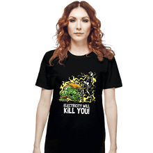 Load image into Gallery viewer, Daily_Deal_Shirts T-Shirts, Unisex / Small / Black Electricity Will Kill You

