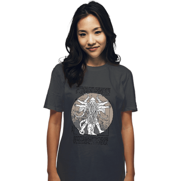 Shirts T-Shirts, Unisex / Small / Charcoal Lovecraft Man