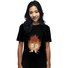 Load image into Gallery viewer, Shirts T-Shirts, Unisex / Small / Black Midnight Calcifer
