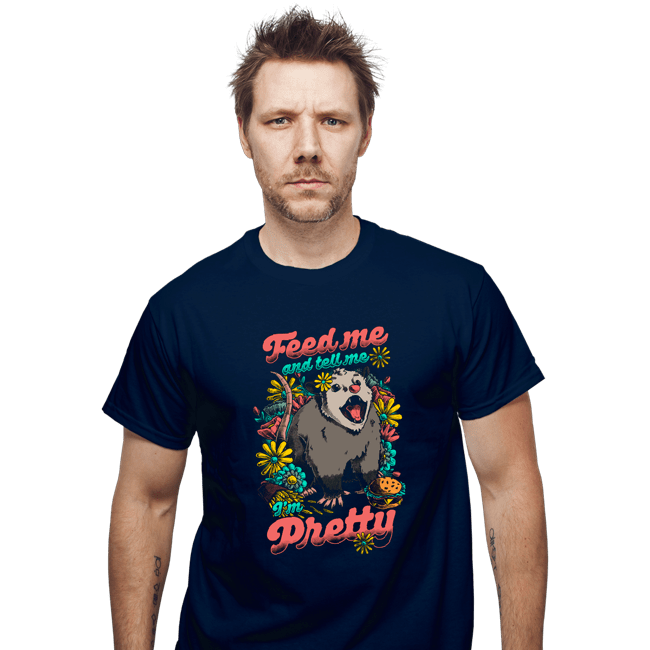 Daily_Deal_Shirts T-Shirts, Unisex / Small / Navy Pretty Hungry Possum