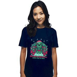 Secret_Shirts T-Shirts, Unisex / Small / Navy Cthulhu Christmas Carol