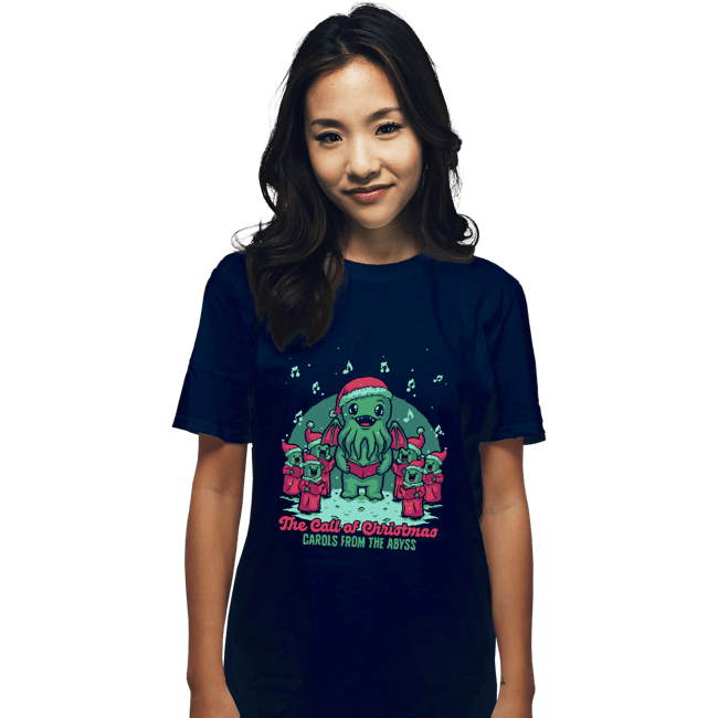 Secret_Shirts T-Shirts, Unisex / Small / Navy Cthulhu Christmas Carol