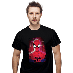 Daily_Deal_Shirts T-Shirts, Unisex / Small / Black Glitch Peter Spider