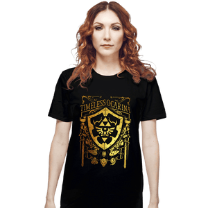 Daily_Deal_Shirts T-Shirts, Unisex / Small / Black Timeless Ocarina
