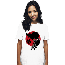 Load image into Gallery viewer, Daily_Deal_Shirts T-Shirts, Unisex / Small / White Afro Sumi-E
