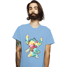 Load image into Gallery viewer, Shirts T-Shirts, Unisex / Small / Powder Blue Magical Silhouettes - Stitch
