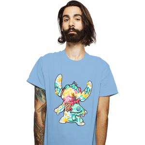 Shirts T-Shirts, Unisex / Small / Powder Blue Magical Silhouettes - Stitch